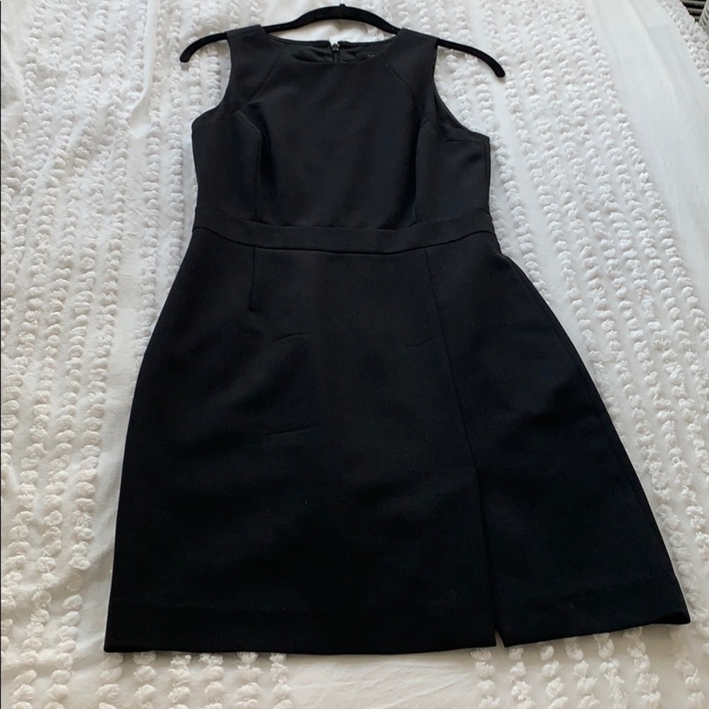 J. crew black sheath suiting dress